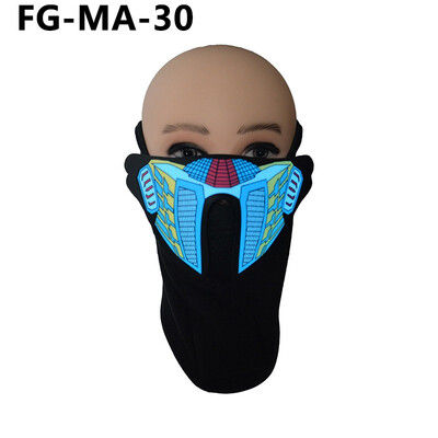 

LED Festival Party Masks Luminous Flashing Face Mask Party Glow In Dark Mask Halloween Clothing Terror Helmet Fire