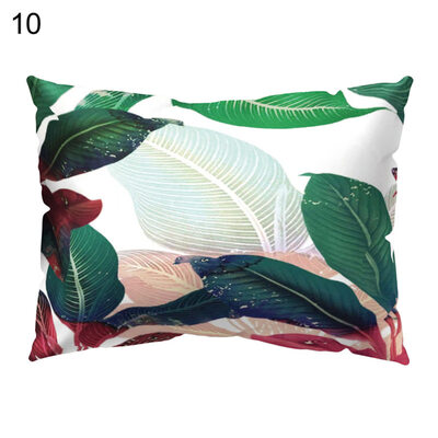 

Multicolor Eucalyptus Leaf Cactus Peony Pillow Case Cushion Cover Home Decor