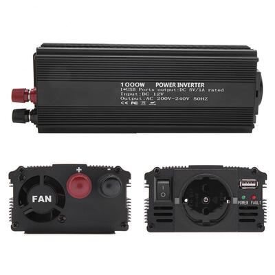 

Greensen Pure Sine Wave Inverter 12 V Converter 220V 1000W Power Inverter with Solar Panel