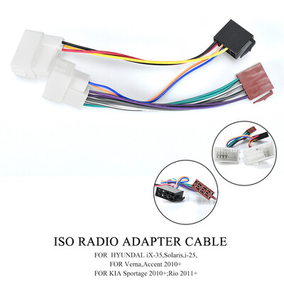 

12-033 ISO Radio for HYUNDAI 2009 for KIA 2010 select models Wiring F-Harness Wire Cable Plug Adaptor Stereo