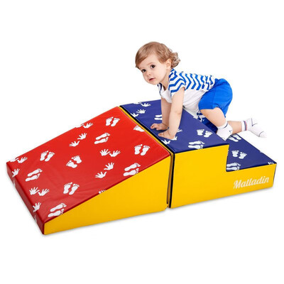 

Ktaxon Climber Playsets For Toddler Kids Play Set for Crawling&Sliding Gym Toy with Stairs&Ramp
