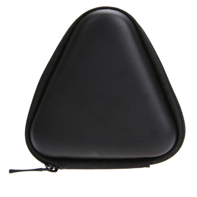 

Leather Flip Type Fingertip Gyro Triangle Box Earphone EVA Storage Box
