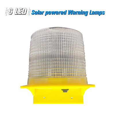 

Solar Warning Lights 4pcs Leds White Light Solar-powered Warning Lamps Obstruction Lamp Beacon Light Traffic Warning LightsTowe