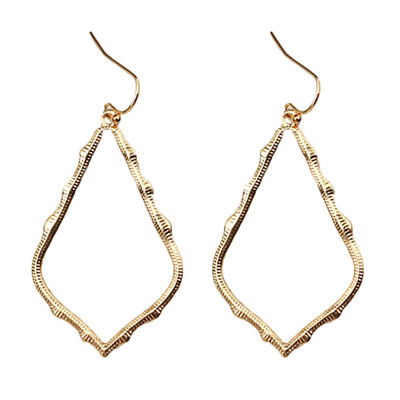 

Women Fashion Irregular Hollow Teardrop Shape Dangle Hook Earrings Jewelry Gift