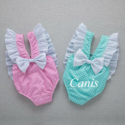 

UK Toddler Kids Baby Girl Swimwear Bow Sleeveless Romper Swimsuit Outfit Bathing