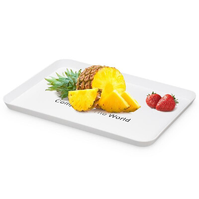 

Plastic Tray Serving Tray Simple Fast Food Tray Shallow Tray PP Tray Small Sturdy Tray Fruit Platter Rectangular Tray