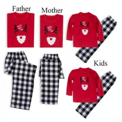 

Christmas Xmas Kid Parent Family Matching Set Home Sleepwear Pajamas Clothes US