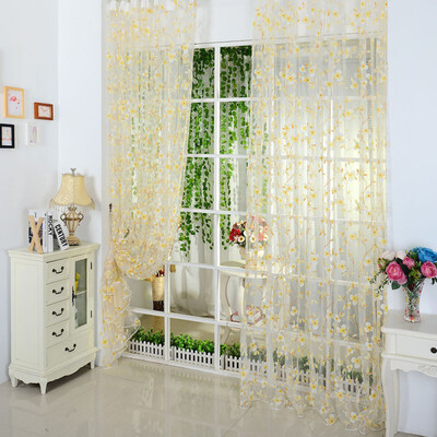 

Top Selling For Hot 5 Colors Scarf Sheer Voile Door Window Curtains Drape Panel Valance Curtains