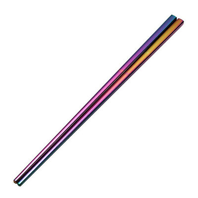

1 Pair 235cm Stainless Steel Reusable Non-Slip Chopsticks Kitchen Flatware