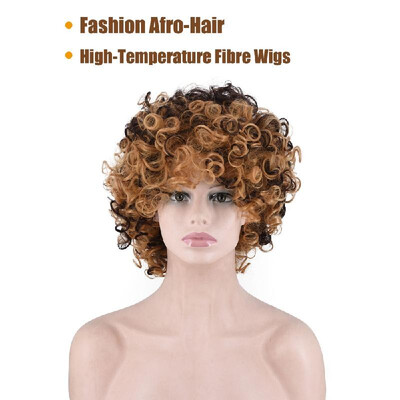 

Curly Hair Wig Styling Short High-Temperature Fibre Afro-Hair