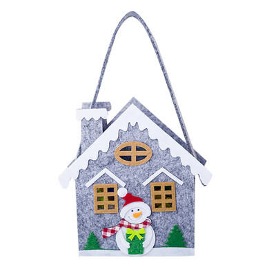 

Toponeto Christmas Flannelette Handbag Gift Party Pouch Xmas Candy Organza Candy Bag