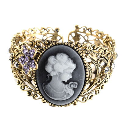

Luxury Crystal Bracelets For Women Gold Color Bracelets & Bangles Femme Bridal Wedding Jewelry Vintage Bracelet