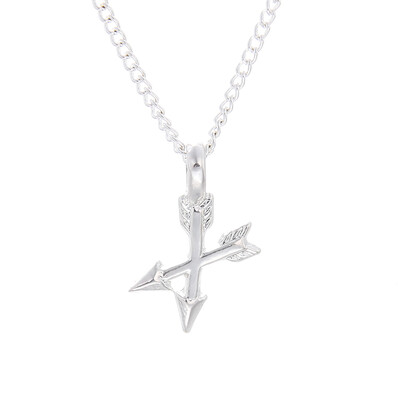 

2017 New Fashion Golden Plated Arrows Cross Friends Forever Alloy Clavicle Short Necklace Pendants Women