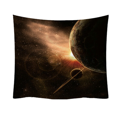 

Toponeto Fashion Tapestry Planet Universe Pattern Style Decorative Tapestry Home Decor