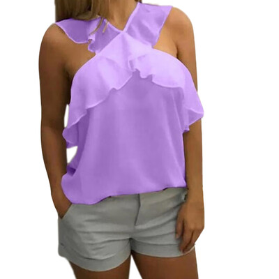 

Fashion Womens Halter Top Sexy V-neck Sleeveless Summer Casual T-Shirt Vest New