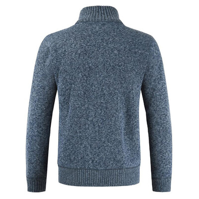 

Mens Winter Thick Sweater Warm Zip Casual Knitwear Coat Long Sleeve Top Outwear