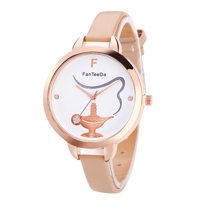

Best Sale Women Watches Magic Lamp Pattern Dial Fashion Ladies Quartz Wristwatch Leather Strap Clock Casual Dress Reloj Mujer