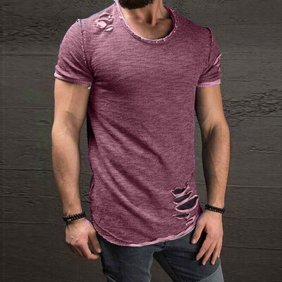 

SUNSIOM Mens Summer Solid Color T Shirt Tops Casual Loose Crew Neck Short Sleeve Tee
