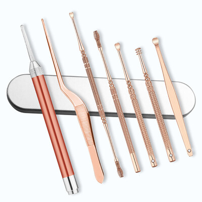 

〖Follure〗7Pcs Earpick Ear Wax Curette Remover Ear Cleaner Spoon Clean Tool