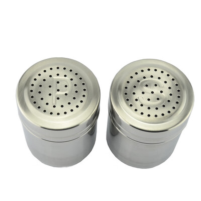 

Stainless Steel pepper jar spice shaker2 pcslot Home Kitchen Bar Spice Jar salt pepper holder for Cooking Cook Kitchener