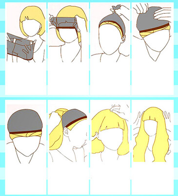 

〖Follure〗Pretty Woman Girl Curly Ponytail Holder Hairpiece Wig Hair Ring Bun
