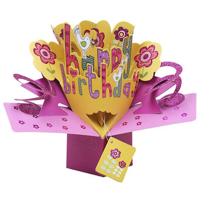 

3D Pop Up Cards Birthday Greeting Card Blessing Card Creative Birthday Gift