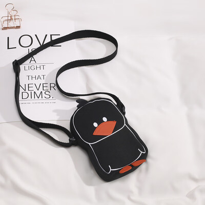 

Cute small bag female 2019 new ins Japanese Harajuku girl mobile phone bag cartoon canvas Messenger bag tide