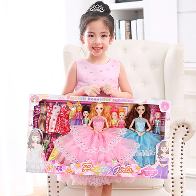 

dolls play house toys girl Mid-Autumn Festival gift red pink blue 3 big 4 confused princess