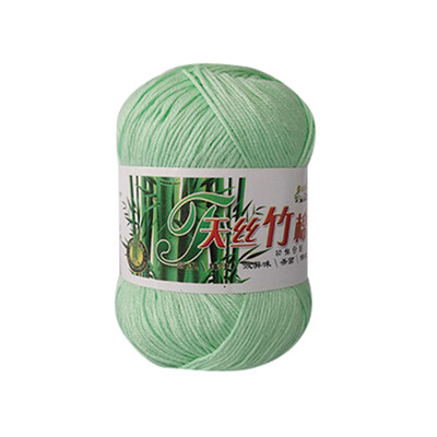 

Gobestart New Bamboo Cotton Warm Soft Natural Knitting Crochet Knitwear Wool Yarn 50g A