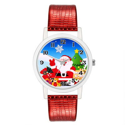 

Vogue 2018 Womens Watches Fashion Girls Christmas Gift Reloj Analog Santa Claus Tree WristWatches Ladies Women Quartz Clock &Ff