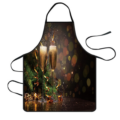 

Toponeto Christmas Decoration Waterproof Apron Kitchen Aprons Dinner Party Apron