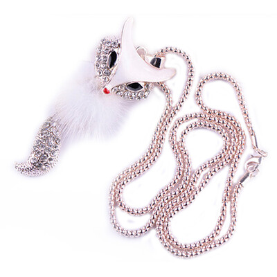 

Diamond Long Necklace Rhinestone Pendant Sweater Chain Jewelry Girl Gifts