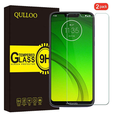 

QULLOO 25D Tempered Glass Screen Protector for Motorola Moto G7 Power