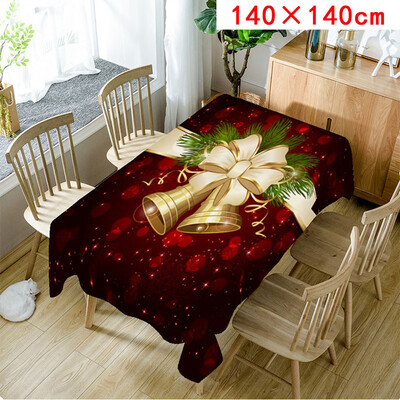 

Toponeto Christmas Tablecloth Print Rectangle Table Cover Holiday Party Home Decor