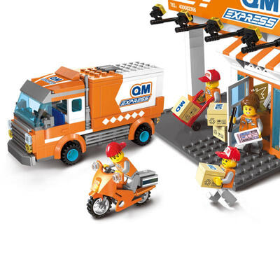 

337pcs Transport Express Cars Vehicle Trucks Assembling Toys Particles Building Blocks Educational Model Building Kits