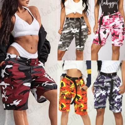 

Womens Camo Harem Military Cargo Pants High Waist Sports Hip Hop Pants Trousers