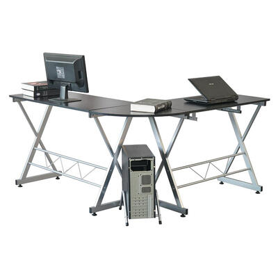 

Wood -Shaped Computer PC Laptop Desk with Keyboard Tray