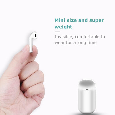 

Y-19 Wireless Bluetooth 50 Headphone with Charging Case Mini Single Earbuds Wireless Stereo Headset