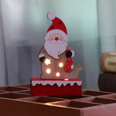 

Toponeto Christmas Decorations Shiny Wooden Ornaments Shop Window Decoration