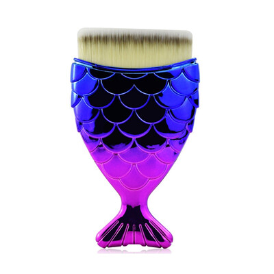 

1PC Makeup Brushes pincel sereia Fishtail Bottom Brush Powder Blush Cosmetic Foundation Fish Tail Make up Brushes