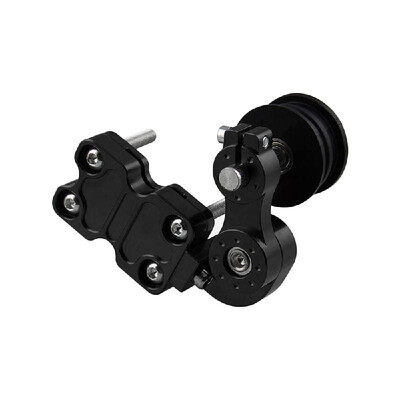 

Motorcycle Chain Tensioner Portable Chain Adjuster Aluminum Bolt on Roller Tool