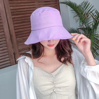 

Taobao fashion Korean version of the monochrome fisherman hat men&women summer hundred hip-hop foldable basin hat sun hat tide