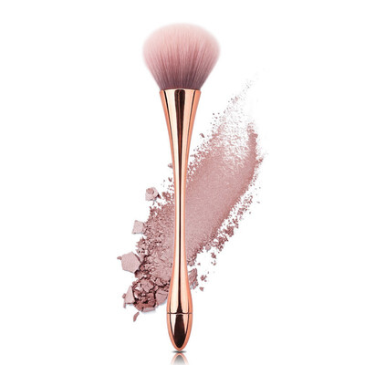 

1 PC Handle Makeup Brush Cosmetic Foundation Brushes Plastic Handle Blush Brush Eyeshadow Loose Powder Makeup Tool