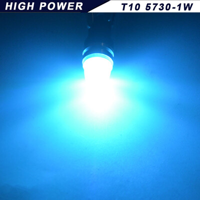 

20X Ice Blue T10 5730 LED Dome Map Interior Light Bulbs W5W 158 168 192 194 2825