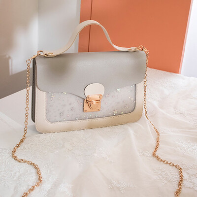 

Tailored Fashion Lady Shoulders Small Backpack Sequin Purse Mobile Phone Messenger Bag