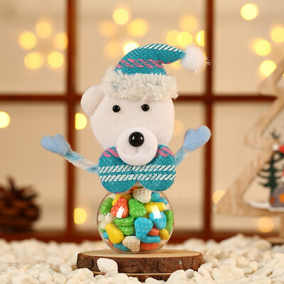 

Christmas Elk Cartoon Candy Jar Snack Storage Lovely Gift For Childs