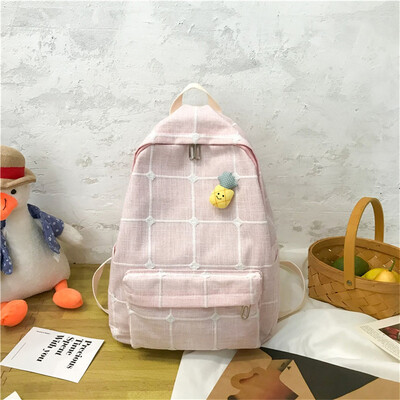 

Tailored Large Capacity Solid Color Waterproof Nylon Casual Backpack School Bag