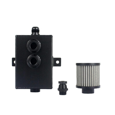 

2L Oil Catch Can Reservoir Tank with Breather Filter Baffled Reservoir Tank