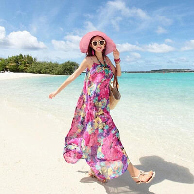 

New Fashion Women Floppy Hat Wide Brim Bow Ornament Foldable Sun Beach Cap