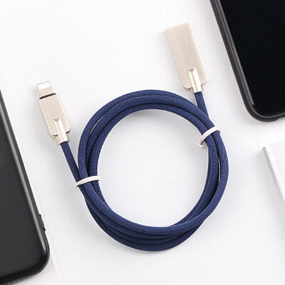 

Apple Android Type-c Mobile Phone Charging Line Fabric Woven Zinc Alloy Data Line Fast Charge-1m USB Type-C